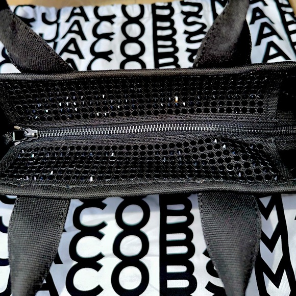 Marc Jacobs Black Crystal Canvas Small Tote Bag - NWOT - - Picture 8 of 12